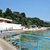 Sobe Novi Vinodolski 6487, Novi Vinodolski - Najbližja plaža